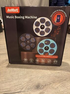 BRAND-NEW Music Boxing Machine Portable Bluetooth Speaker - Blue